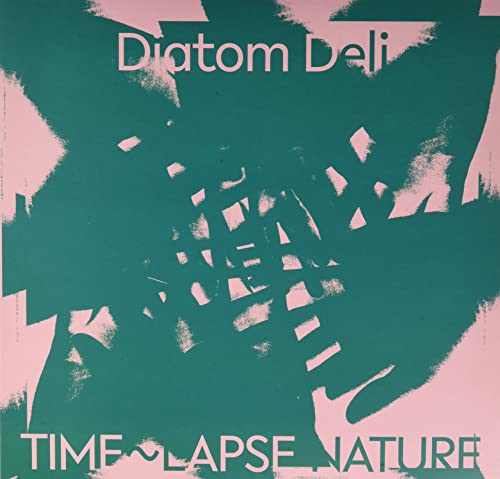 Vinyl record cover: abstract pink and teal floral design, text “Diatom Deli”.