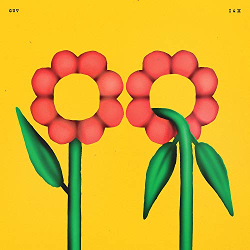 CD cover: Yellow background with two red flowers and green stems.