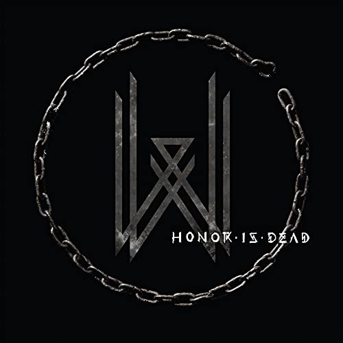 Wovenwar album cover: metallic symbol encircled by a broken chain.