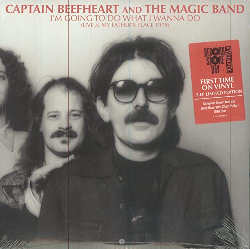 Vinyl album cover featuring Captain Beefheart and band members with mustaches.