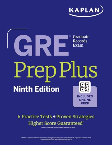 GRE Prep Plus, Ninth Edition: Raise Your Score with Kaplan Expert Advice | Includes Online Resources Like Live Classes, Quiz Generator, Practice Tests, and More (Kaplan Test Prep)