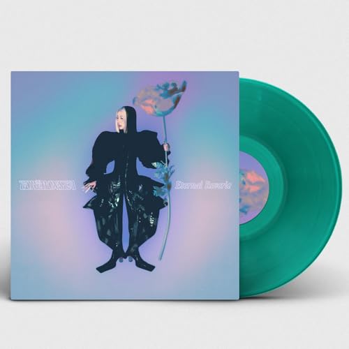 Tokimonsta album cover and green vinyl record against a white background.