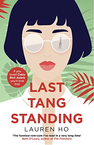 Book cover: illustrated woman with sunglasses reflecting a tiny man.