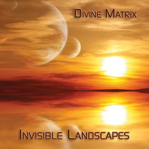 CD cover with planets, sun, and reflective orange landscape.