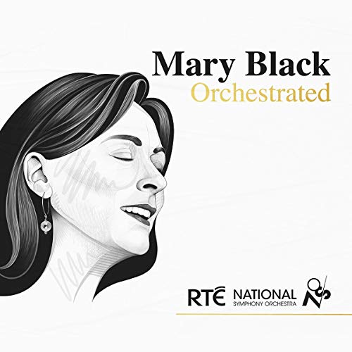 Album cover for Mary Black’s “Orchestrated” featuring a portrait of the singer.