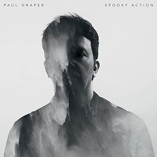 CD case for Paul Draper’s “Spooky Action” album, featuring dark, atmospheric imagery.