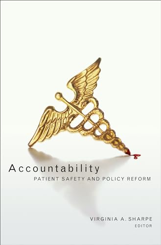 Book cover: golden caduceus symbol with text "Accountability: Patient Safety.