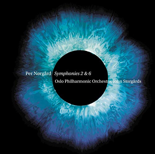 CD cover with abstract blue eye design and text details.