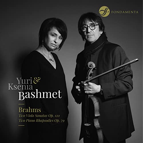 Yuri and Ksenia Bashmet portrait with a viola, album cover art.