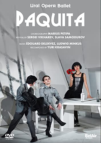 Paquita" ballet DVD cover featuring dancers in period costumes and a table setting.