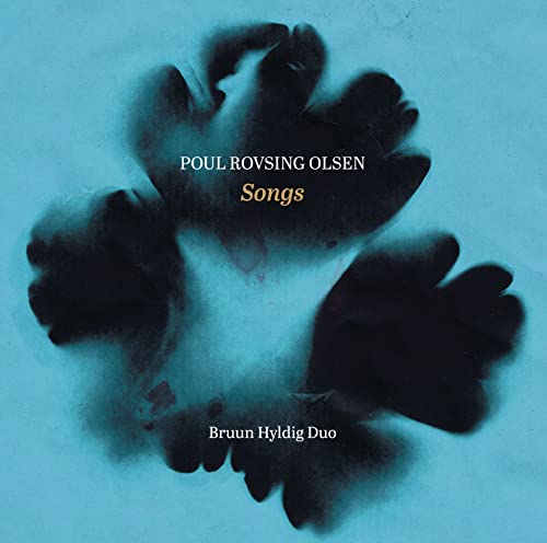CD cover for “Olsensongs” by Bruun Hyldig Duo, abstract floral design.