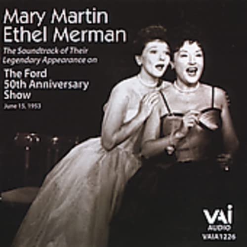 CD cover featuring Ethel Merman and Mary Martin in formal wear.
