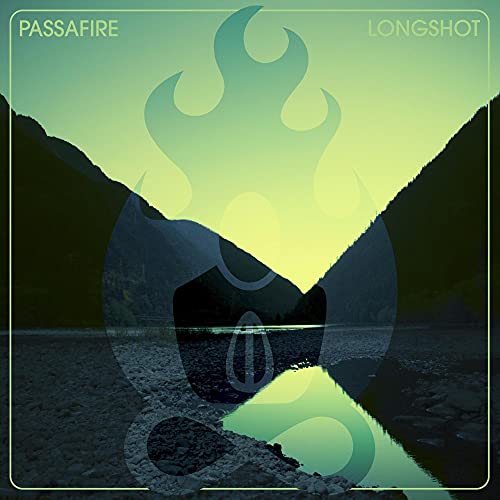 CD cover for Passafire’s “Longshot” featuring mountains, water, and a flame symbol.