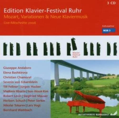 CD cover for "Edition Klavier-Festival Ruhr" featuring a piano and bridge.
