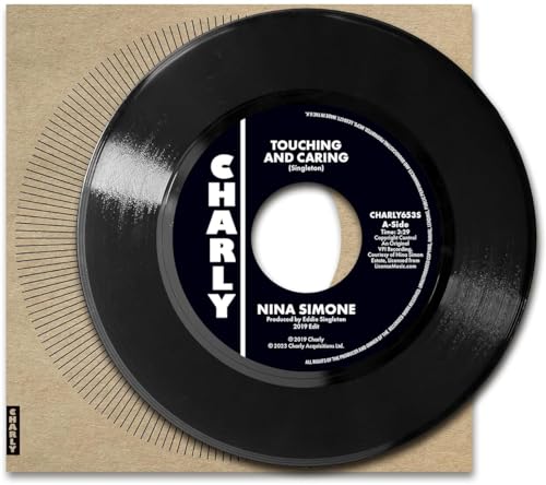 Nina Simone 7-inch vinyl record with blue label and cardboard sleeve.