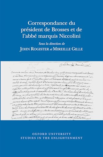 Correspondance du President de Brosses et de l'Abbe Marquis Niccolini : 2016:12