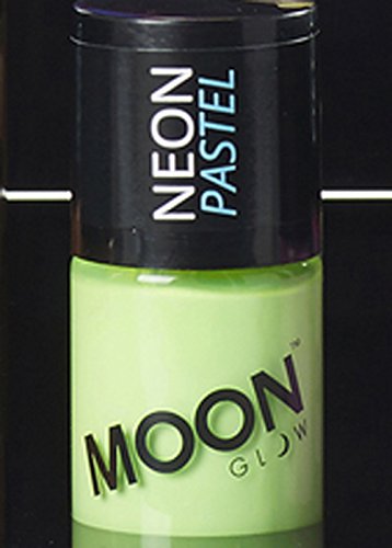 Moon Glow - Neon UV Nail Varnish 14ml Pastel Green – Glows brightly under UV Lighting!