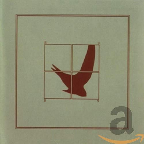 CD cover: pale green with a red bird silhouette in a window frame.