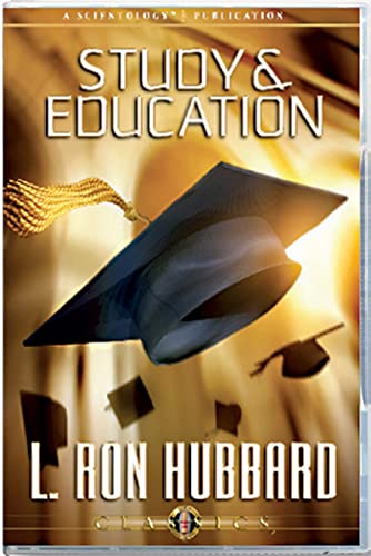 CD cover with graduation cap, text “Study & Education” and “L. Ron Hubbard”.