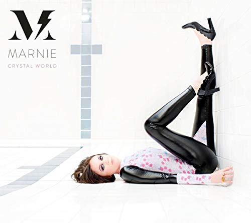 Album cover for Marnie’s “Crystal World” featuring a woman in black leggings.