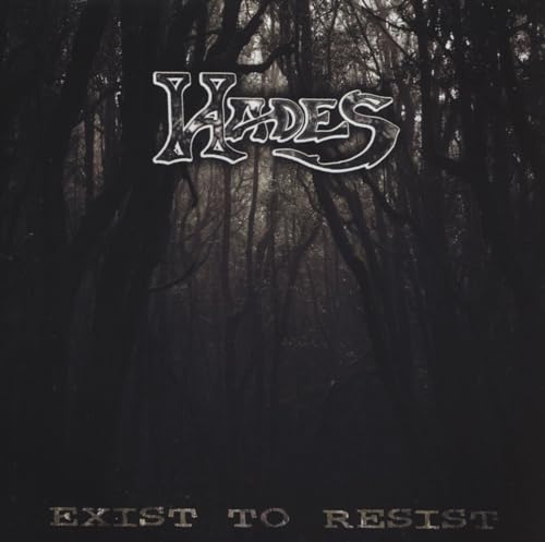 Hades album cover: dark forest backdrop with band logo and title.