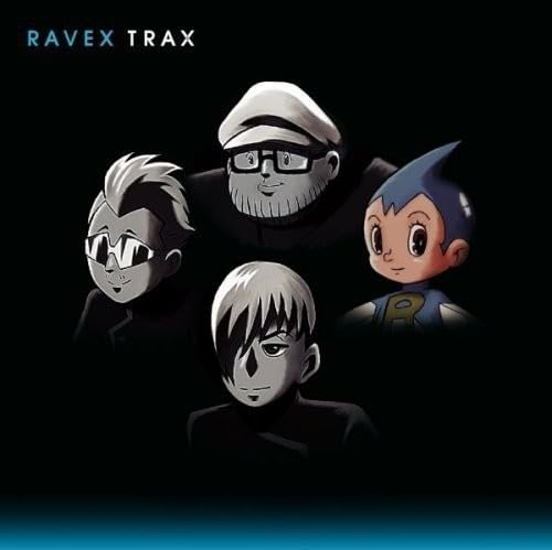 CD cover for “Trax” featuring four anime-style character portraits.