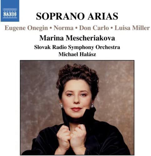 CD cover featuring soprano Marina Mescheriakova in formal attire.