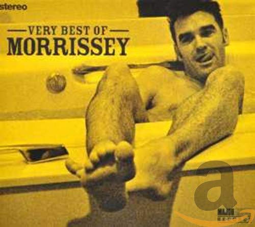 Morrissey album cover: a yellow-toned image of a man in a bathtub.