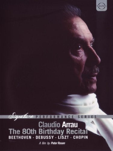 DVD cover featuring a close-up portrait of pianist Claudio Arrau.