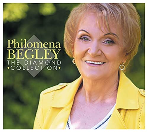 Philomena Begley album cover featuring a smiling woman in yellow.