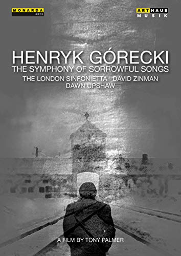 DVD cover for Henryk Górecki’s “Symphony of Sorrowful Songs” with a silhouetted figure.