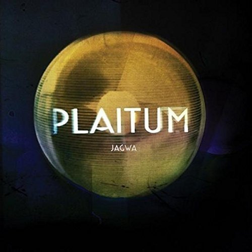 Vinyl record cover with a golden orb and the word "PLAITUM.