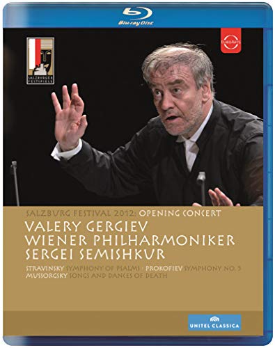 Blu-ray cover featuring conductor Valery Gergiev and concert details.