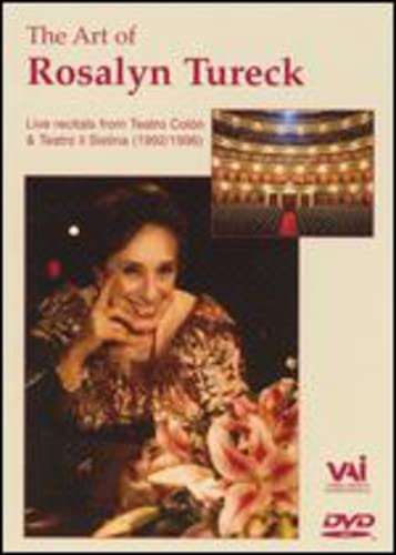 DVD cover featuring pianist Rosalyn Tureck with theater image.