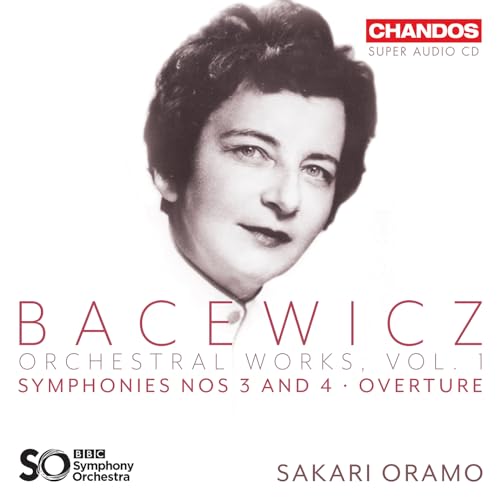 CD cover featuring a portrait of composer Grazyna Bacewicz.