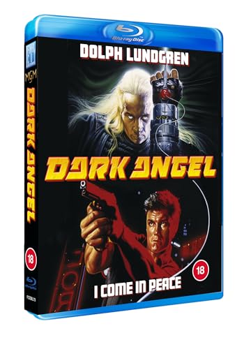 Blu-ray cover for “Dark Angel” featuring Dolph Lundgren and action imagery.