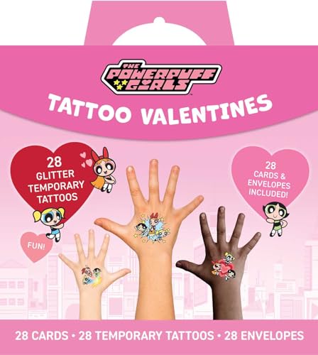 Powerpuff Girls Temporary Tattoo Valentines : School Valentines
