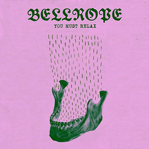 CD cover: pink background with green text and a jaw illustration.