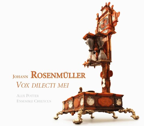 CD cover featuring an ornate, antique wooden clock with musical text.