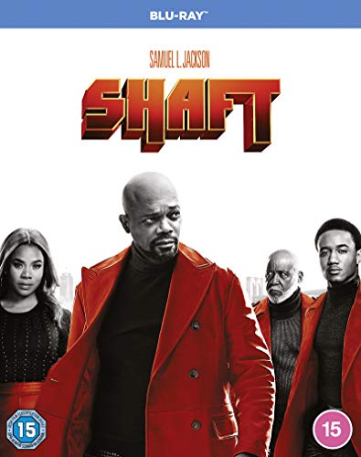 Shaft Blu-ray cover featuring Samuel L. Jackson and other actors.