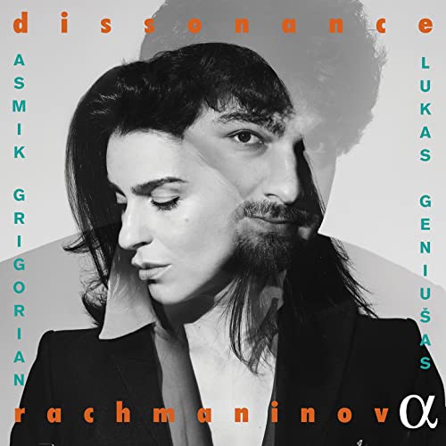 CD cover featuring portraits of Asmik Grigorian and Lukas Geniusa.