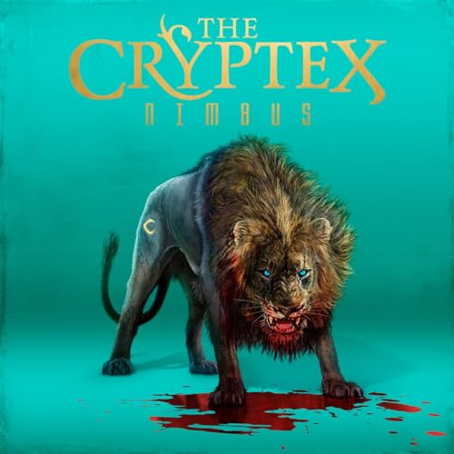 Album cover for The Cryptex - Nimbus, featuring a lion with red details.