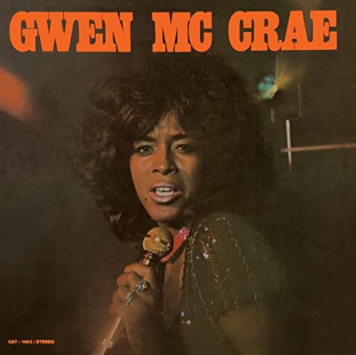 Gwen McCrae album cover featuring a portrait of the singer at a microphone.