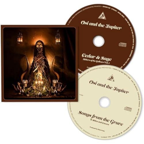 CD case and discs for Osi & The Jupiter’s “Cedar & Sage.”
