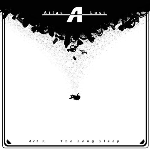 CD cover: black and white abstract design with falling figures.