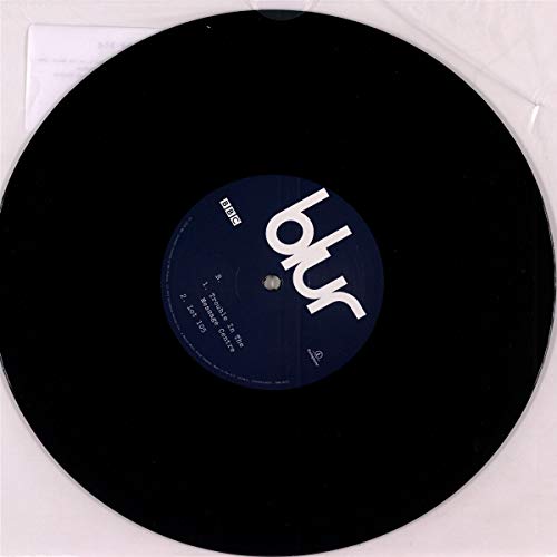Black vinyl record with a blue and white "Blur - Live At The BBC" label.