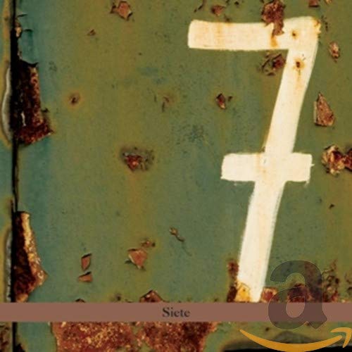 CD cover for "Siete" by Klezmerson, featuring a large, distressed number 7.