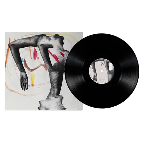 Vinyl record and album cover with abstract, fragmented sculpture art.