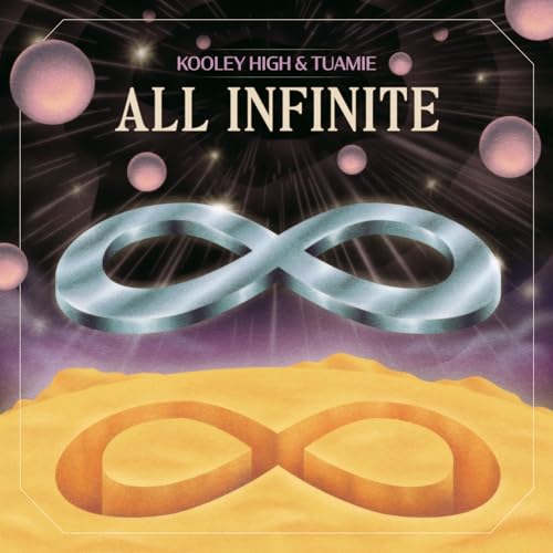 Album cover for "All Infinite" by Kooley High & Tuamie, featuring an infinity symbol.