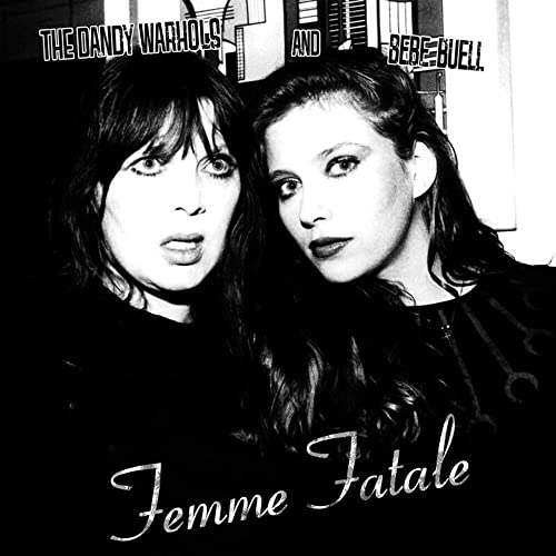 Black and white portrait of two women, album cover for "Femme Fatale.